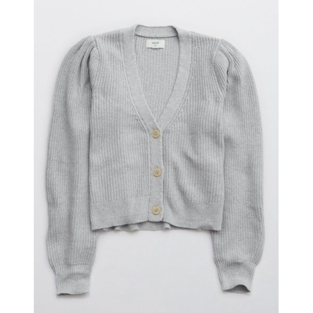 Aerie Chunky Knit Button Front Cardigan Size Medium